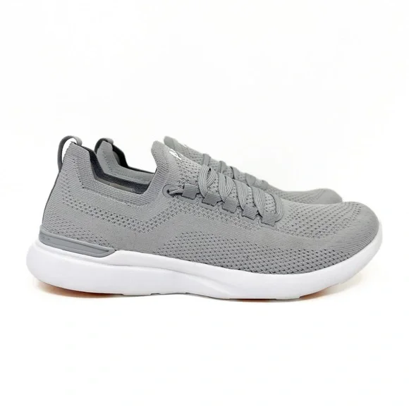 SOLD! APL Men’s TechLoom Breeze Running Shoes in Harbor Grey/White Shoes - Picture 2 of 11